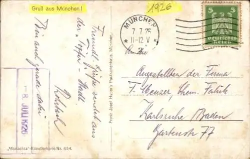 Künstler Ak Münchner Kindl, Radi, Bierkrug, Semmel