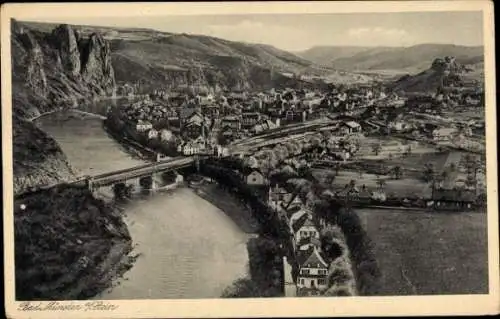 Ak Bad Münster am Stein Bad Kreuznach an der Nahe, Gesamtansicht