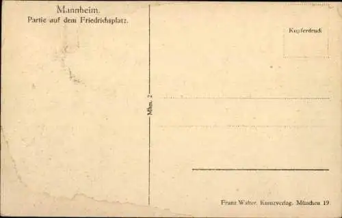 Ak Mannheim in Baden, Friedrichsplatz