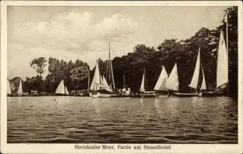 Ak Steinhude Wunstorf Niedersachsen, Steinhuder Meer, Strandhotel