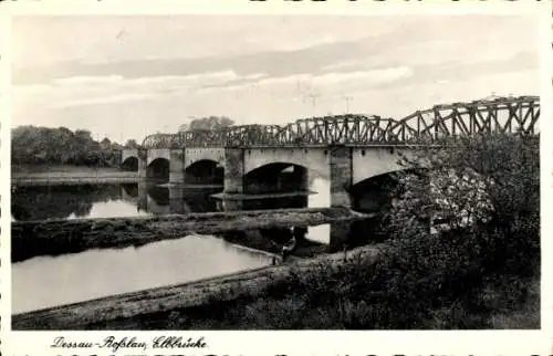 Ak Dessau in Sachsen Anhalt, Elbbrücke