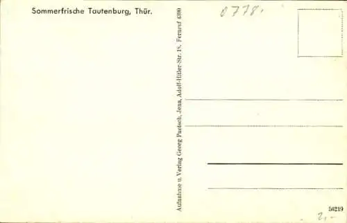 Ak Tautenburg in Thüringen, Gesamtansicht