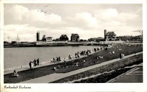 Ak Nordseebad Cuxhaven, Promenade