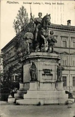 Ak München, Denkmal Ludwig I