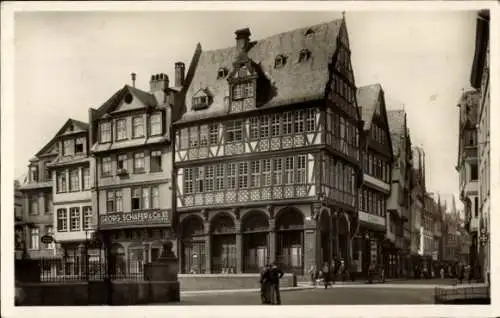 Ak Frankfurt am Main, Haus zur Gold. Waage, Georg Schäfer & Co. GmbH Flachglasgroßhandlung