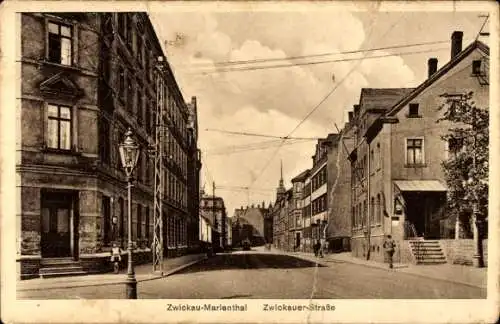 Ak Marienthal Zwickau in Sachsen, Zwickauer Straße