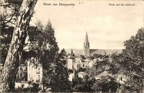 Ak Eberswalde im Kreis Barnim, Blick auf die Altstadt