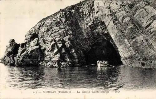 Ak Morgat Crozon Finistère, Grotte Sainte Marine