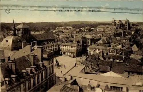 Ak Châlons-sur-Marne, Gesamtansicht