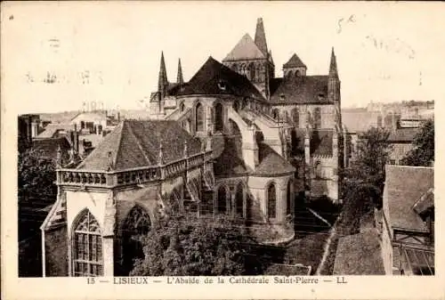 Ak Lisieux-Calvados, Apsis der Kathedrale Saint-Pierre