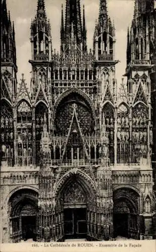 Ak Rouen Seine-Maritime, Kathedrale