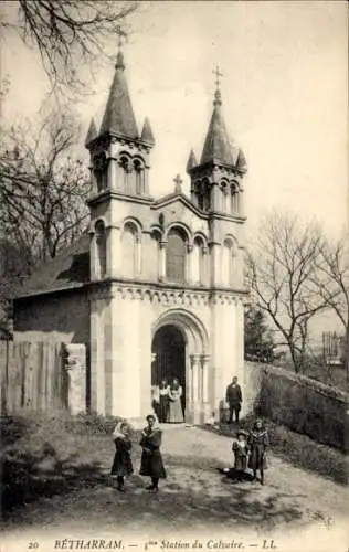 Ak Bétharram Pyrénées-Atlantiques, Bahnhof Calvaire