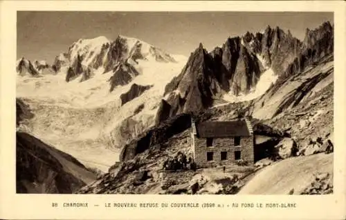 Ak Chamonix Mont Blanc Haute Savoie, Nouveau Refuge du Couvercle