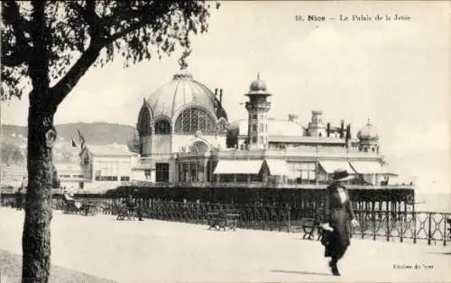 Ak Nizza Nizza Alpes Maritimes, Palais de la Jetée