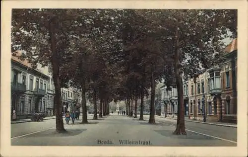 Ak Breda Nordbrabant Niederlande, Willemstraat