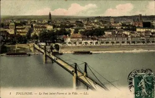 Ak Toulouse Haute Garonne, Pont Saint-Pierre