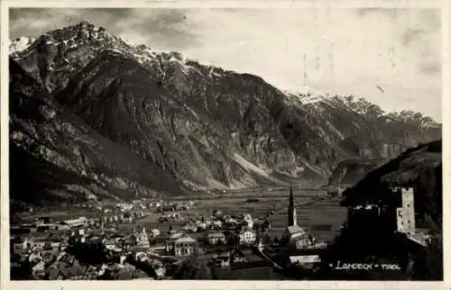 Ak Landeck in Tirol, Gesamtansicht