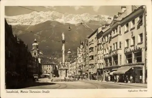 Ak Innsbruck Tirol, Maria-Theresien-Straße