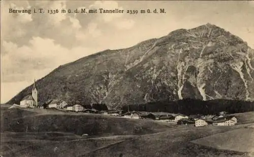 Ak Berwang in Tirol, Panorama mit Tanneller