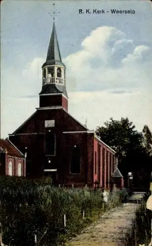 Ak Weerselo Overijssel, R. K. Kerk