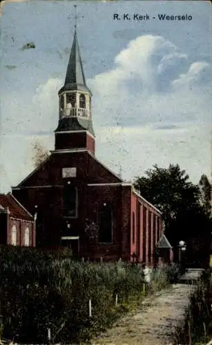 Ak Weerselo Overijssel, R. K. Kerk