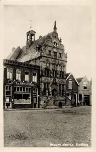 Ak Brouwershaven Zeeland, Stadhuis