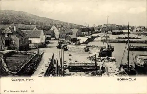 Ak Gudhjem Bornholm Dänemark, Hafen