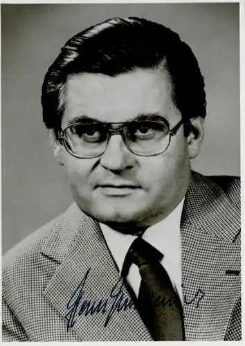 Autogramm Hans Koschnick, Präsident des Senats der Freien Hansestadt Bremen, um 1980