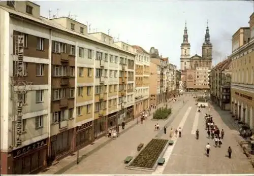 Ak Legnica Liegnitz Schlesien, Rynek, Theater, Kirche