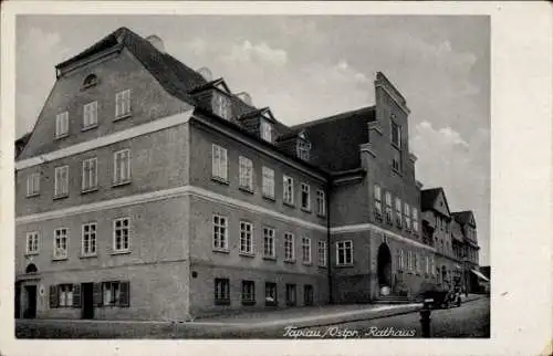 Ak Gwardeisk Tapiau Ostpreußen, Seitenblick auf das Rathaus