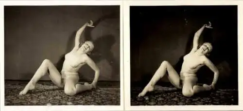 Stereo Foto: Gerhard Riebicke Erotik, Nackte Frau, Pose, Frauenakt