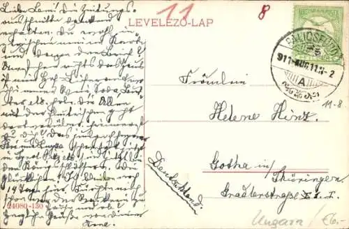 Ak Palić Palics Palicsfürdő Palitsch Serbien, Straßenansicht