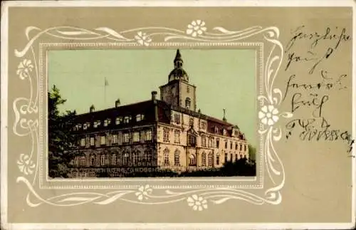 Präge Passepartout Litho Brüel in Mecklenburg, Schloss