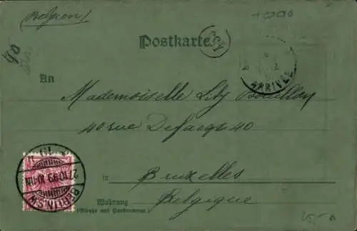 Präge Passepartout Ak Berlin Mitte, Reiterstandbild