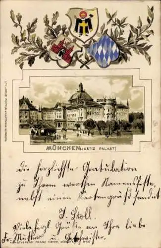 Wappen Litho München, Justizpalast