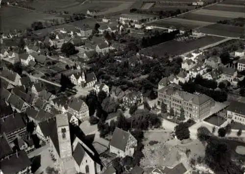 Ak Riedlingen an der Donau Württemberg, Fliegeraufnahme, Teilansicht