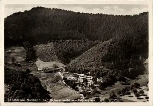 Ak Nordrach im Schwarzwald Baden, Sanatorium, Fliegeraufnahme