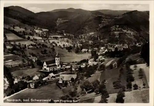 Ak Nordrach im Schwarzwald Baden, Fliegeraufnahme