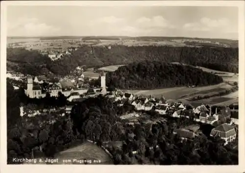 Ak Kirchberg an der Jagst, Fliegeraufnahme