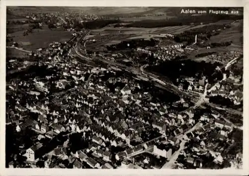 Ak Aalen im Ostalbkreis Württemberg, Fliegeraufnahme