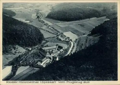 Ak Spessart Ettlingen in Baden, Fliegeraufnahme, Kloster Himmelthal