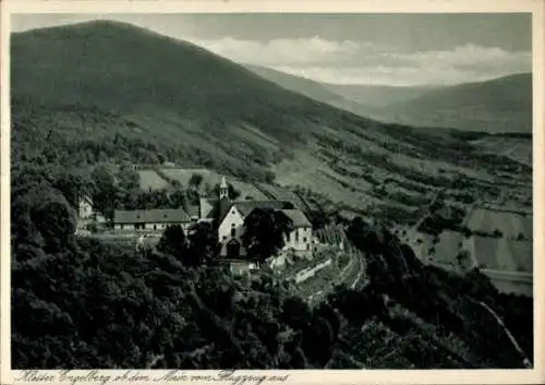 Ak Großheubach am Main Unterfranken, Kloster Engelberg, Fliegeraufnahme