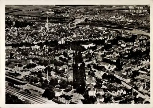 Ak Kitzingen in Mainfranken Bayern, Fliegeraufnahme