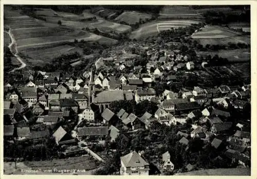 Ak Kirchzell im Odenwald Unterfranken, Fliegeraufnahme