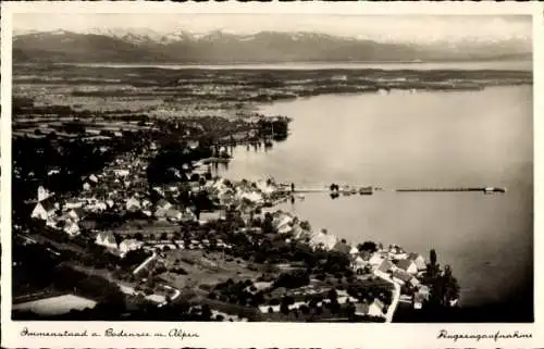 Ak Immenstaad am Bodensee, Fliegeraufnahme