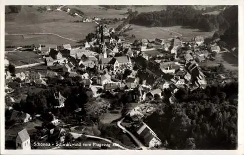 Ak Schönwald im Schwarzwald Baden Württemberg, Fliegeraufnahme