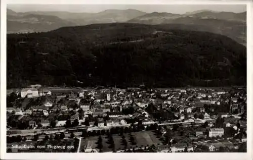 Ak Schopfheim in Baden, Fliegeraufnahme