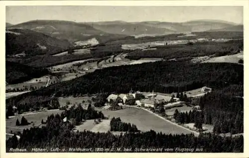 Ak Rothaus Grafenhausen im Schwarzwald, Fliegeraufnahme