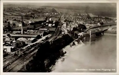 Ak Rheinfelden in Baden, Fliegeraufnahme