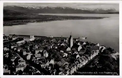 Ak Friedrichshafen am Bodensee, Fliegeraufnahme